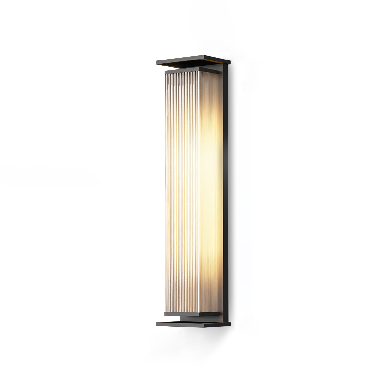 Rectangular Box Solar Outdoor Wall Lamp