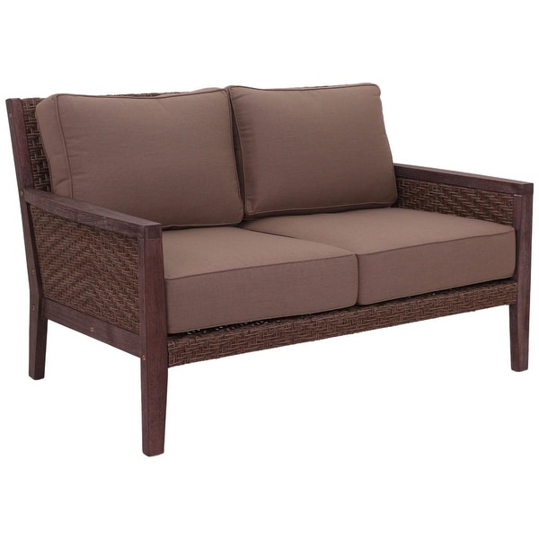 Courtyard Casual Buena Vista II 4 pc Loveseat Group Includes: One Loveseat，One Coffee Table and Two Club Chairs