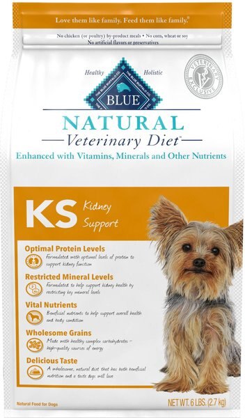 Blue Buffalo Natural Veterinary Diet KS Kidney Support Dry Dog Food