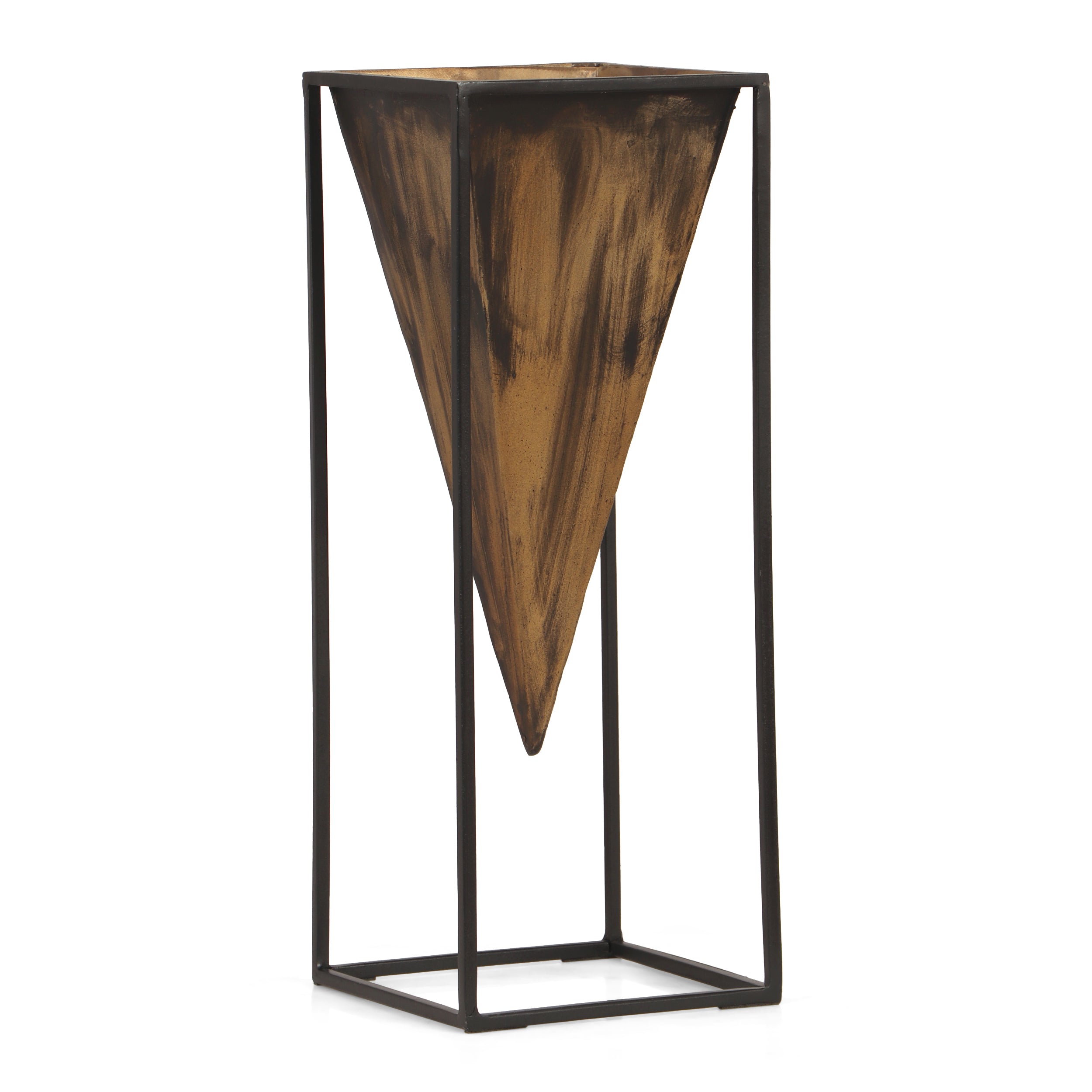 Keyser Handcrafted Iron Decorative Frame Vase