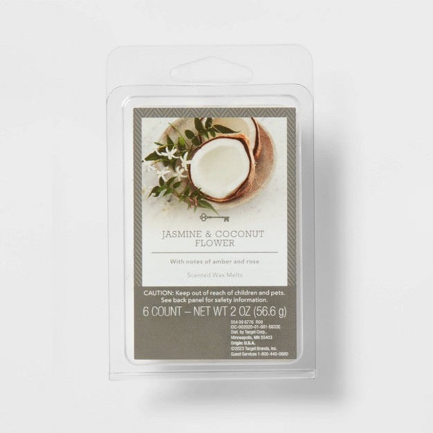 6 Cube Cashmere Jasmine amp Coconut Flower Melts White