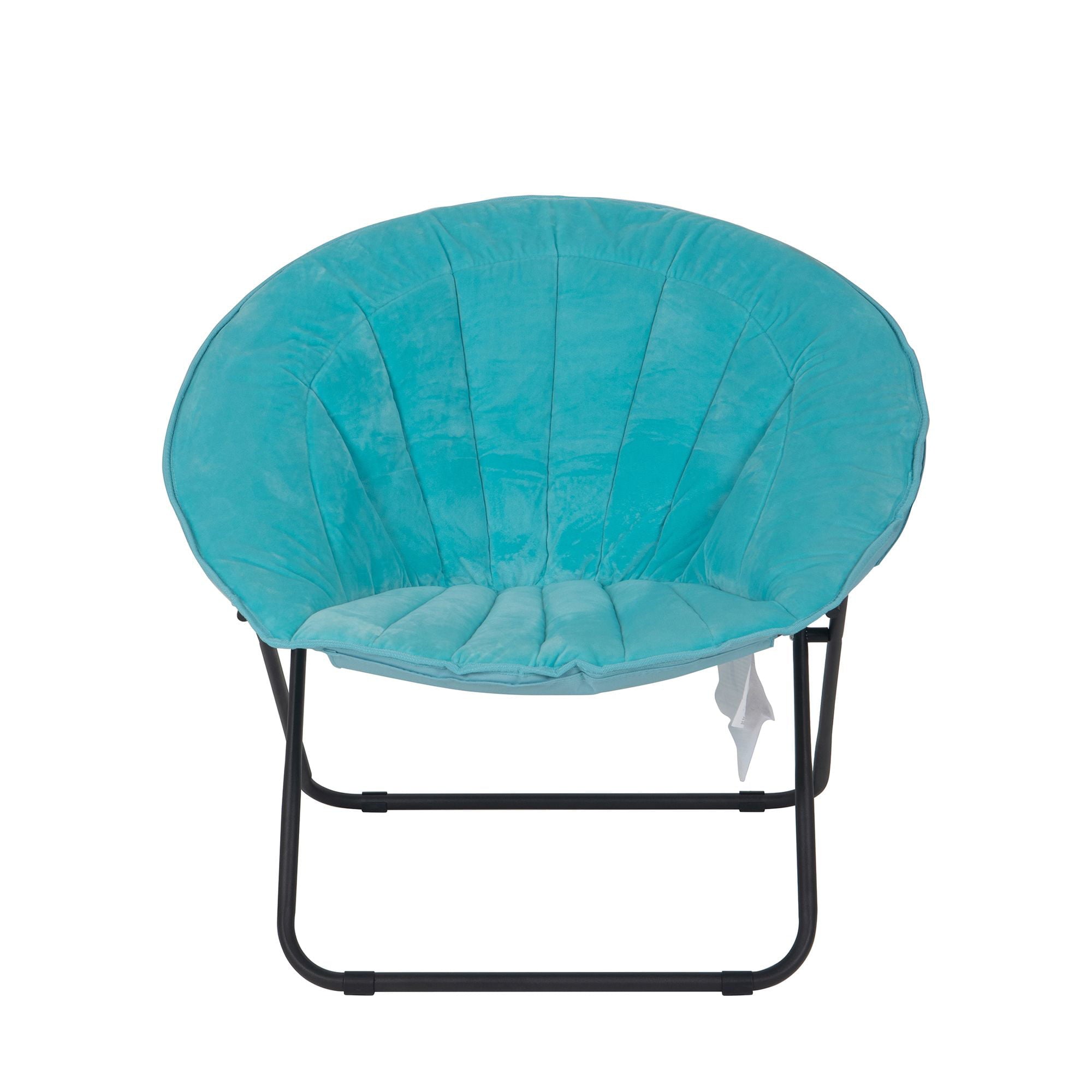 Mainstays Velvet Saucer Chair, Teal