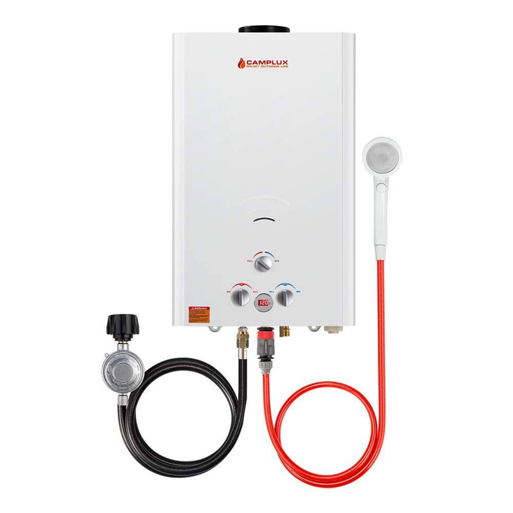 CAMPLUX ENJOY OUTDOOR LIFE Camplux 16L 4.22 GPM Outdoor Liquid Propane Portable Gas Tankless Water Heater BW422LP-N1