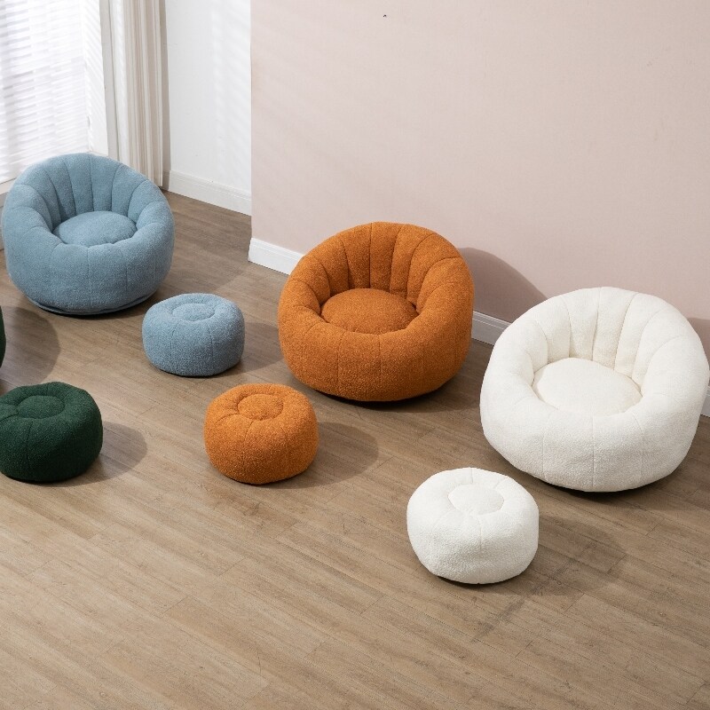 Bean bag Chair lounger sofa with swivel pedals