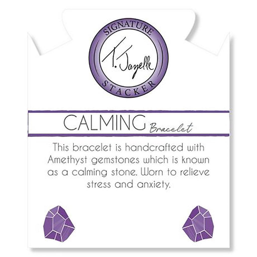 T. Jazelle  Defining Bracelet- Calming Bracelet with Amethyst Gemstones