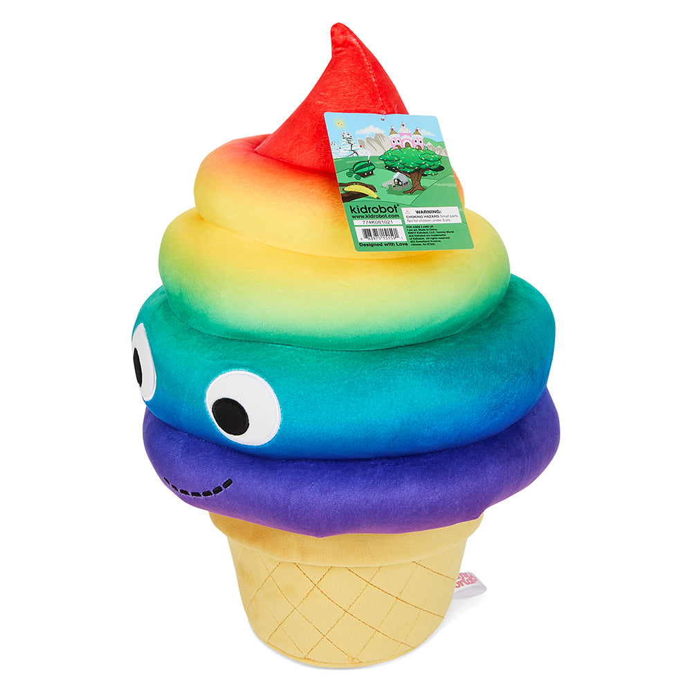 Yummy World Rainbow Soft Serve Sally Ice Cream Cone Plush