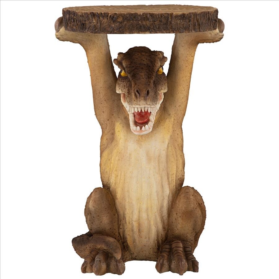 Design Toscano Tyrant T Rex Sculptural Dinosaur Side Table