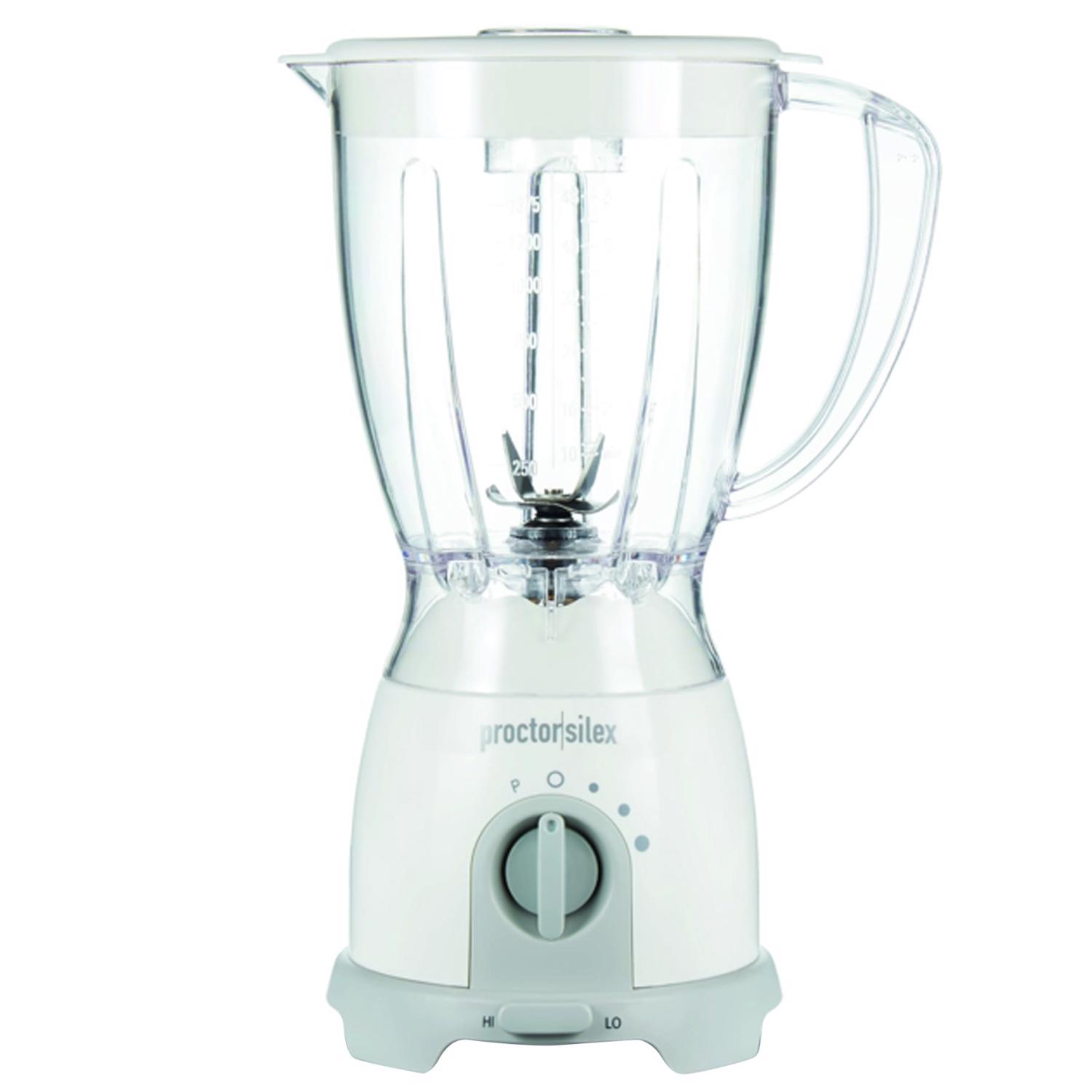 Proctor Silex White Plastic Blender 48 oz 8 speed