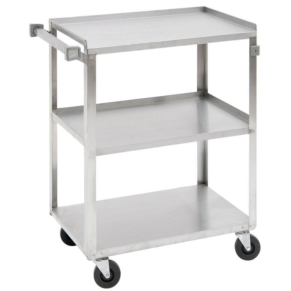 Central Exclusive Stainless Steel 3-Shelf Extra-Duty Utility Cart - 38