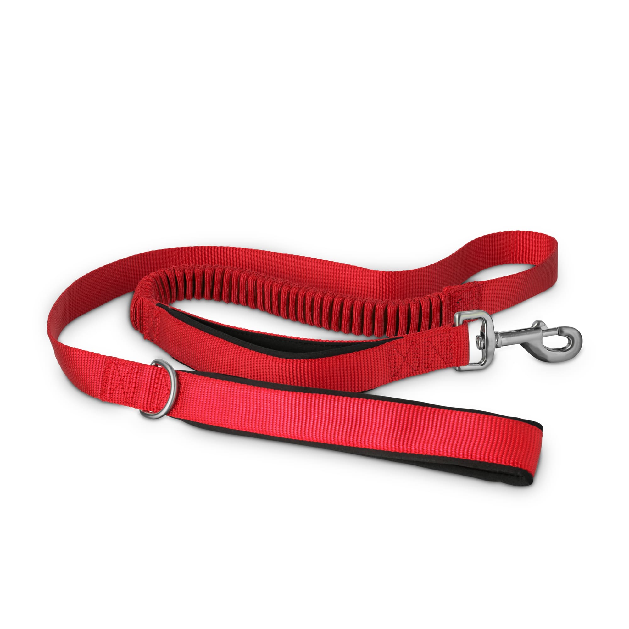 Good2Go Red Shock Absorbing Dog Leash， 5 ft.