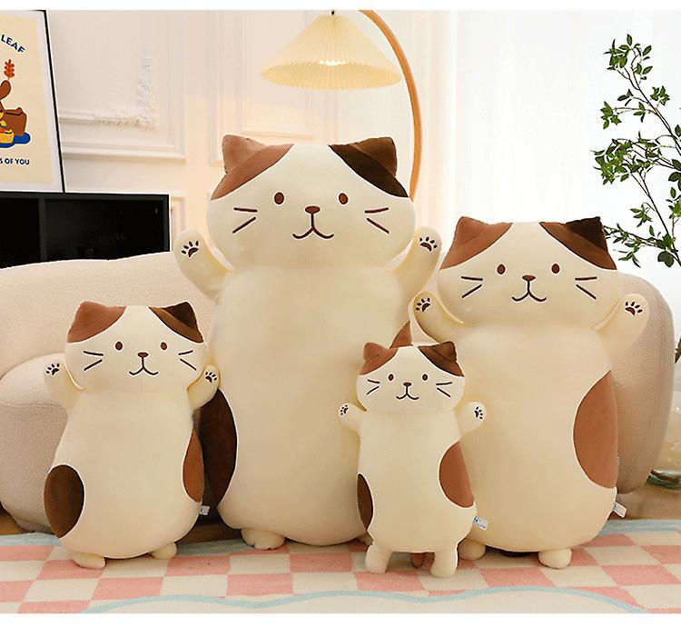 Cat Plush Soft Long Body Pillow， Cute Cat Stuffed Animals Cuddly Plushies Kitten Plush Throw Pillow Doll Toy Gift For Christmas Birthday Girls Boys