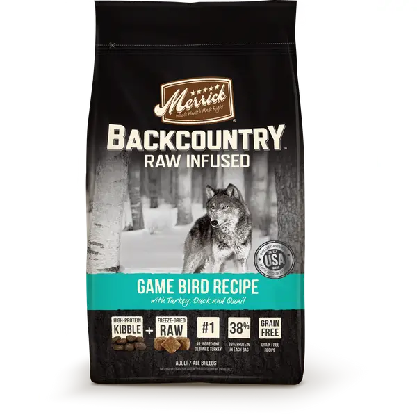 Merrick 22lb Backcountry Game Bird Recipe Dog Food