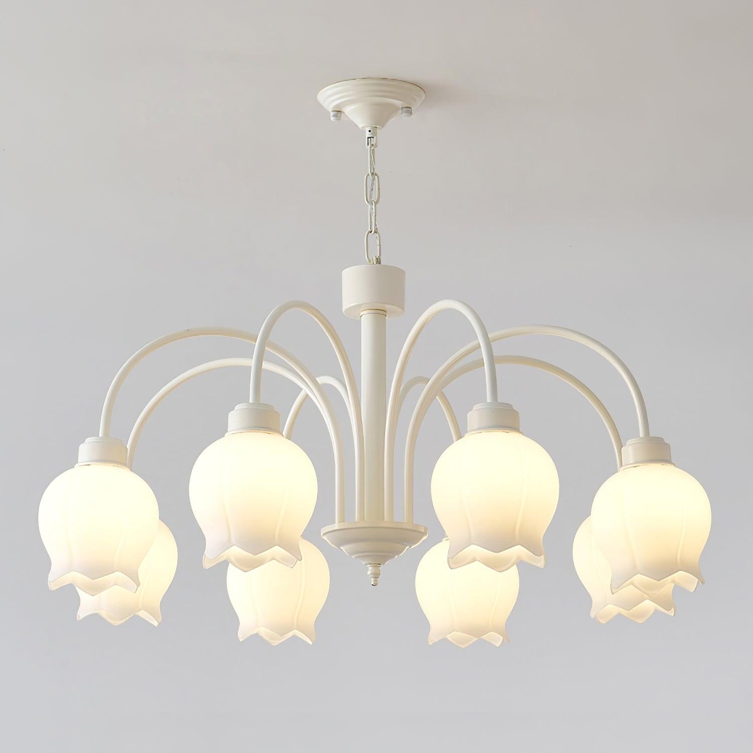 Curved Arm Bell Chandelier