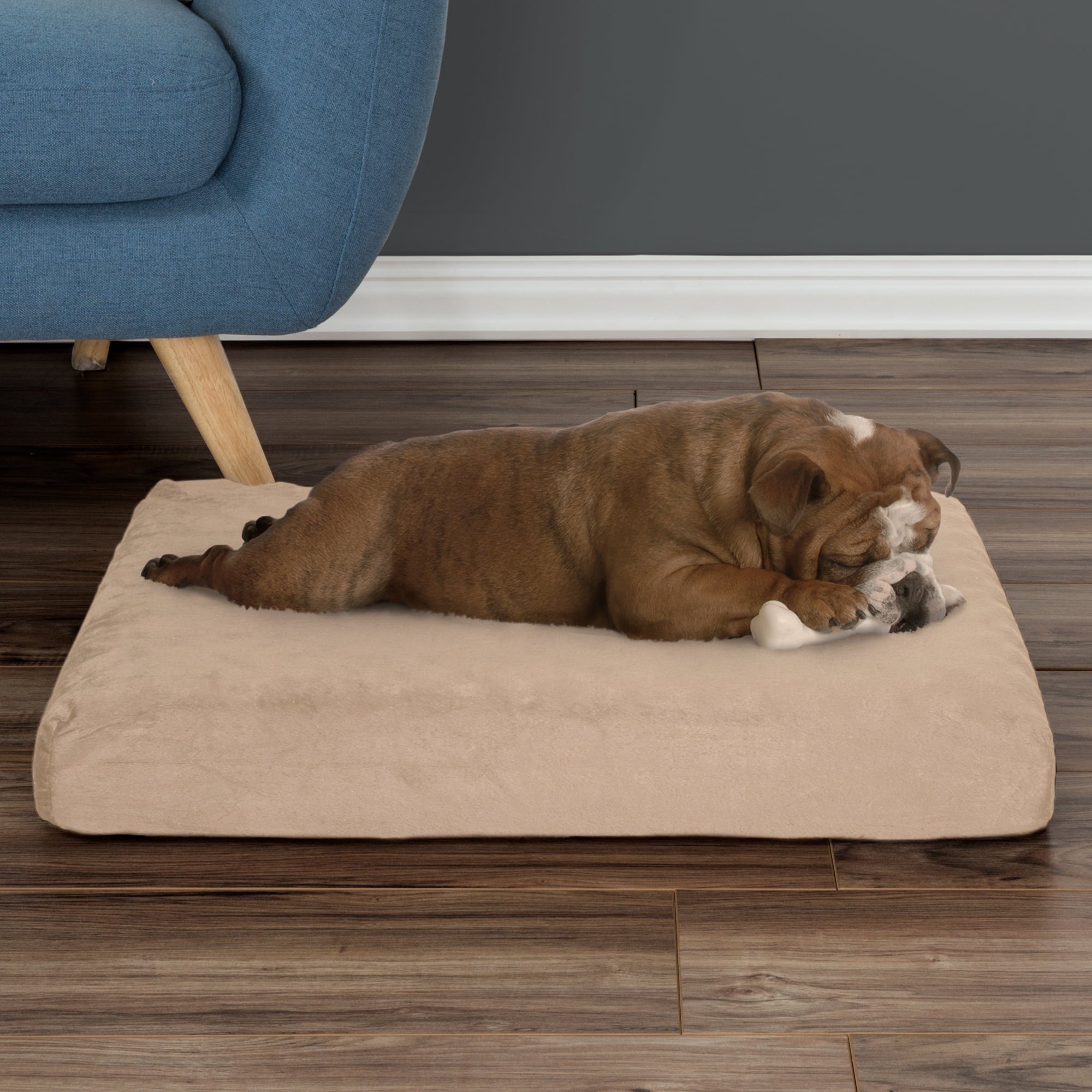 Petmaker Orthopedic Dog Bed， Tan， 26x19x4