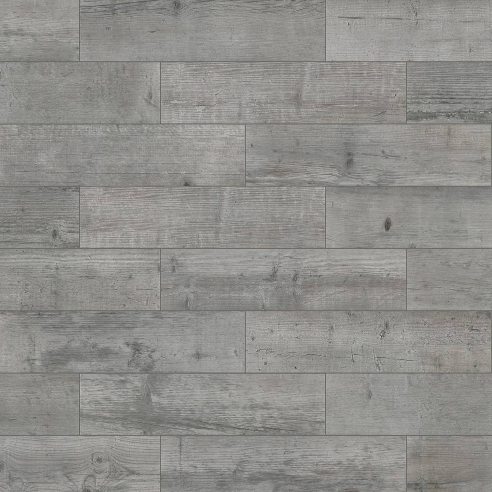 Florida Tile Home Collection Timber Grey 6 in. x 24 in. Porcelain Floor and Wall Tile (14 sq. ft.  case) CHDEDST106X24