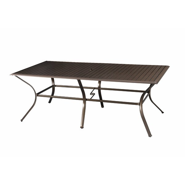 Westin Aluminum Outdoor Slat Top Patio Dining Table