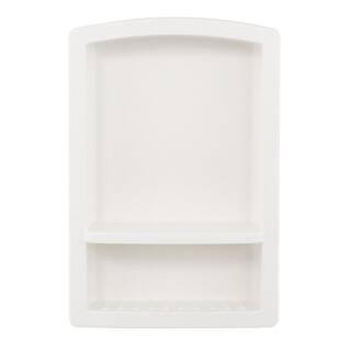 Swan Recessed Solid Surface Soap Dish in White RS-2215-010