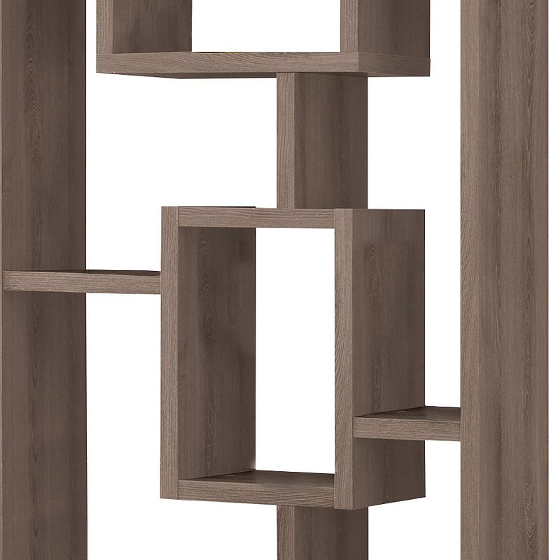 Splendid Geometric Cubed Rectangular Bookcase， Gray