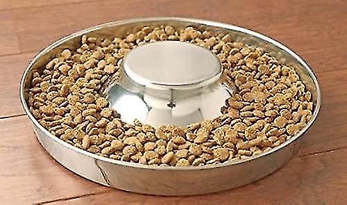 Less Steel 2 Litter Food Weaning|silverless Dish| Set Of 2 Pieces | 29 Cm - For S/medium/lar Dogs， Pet