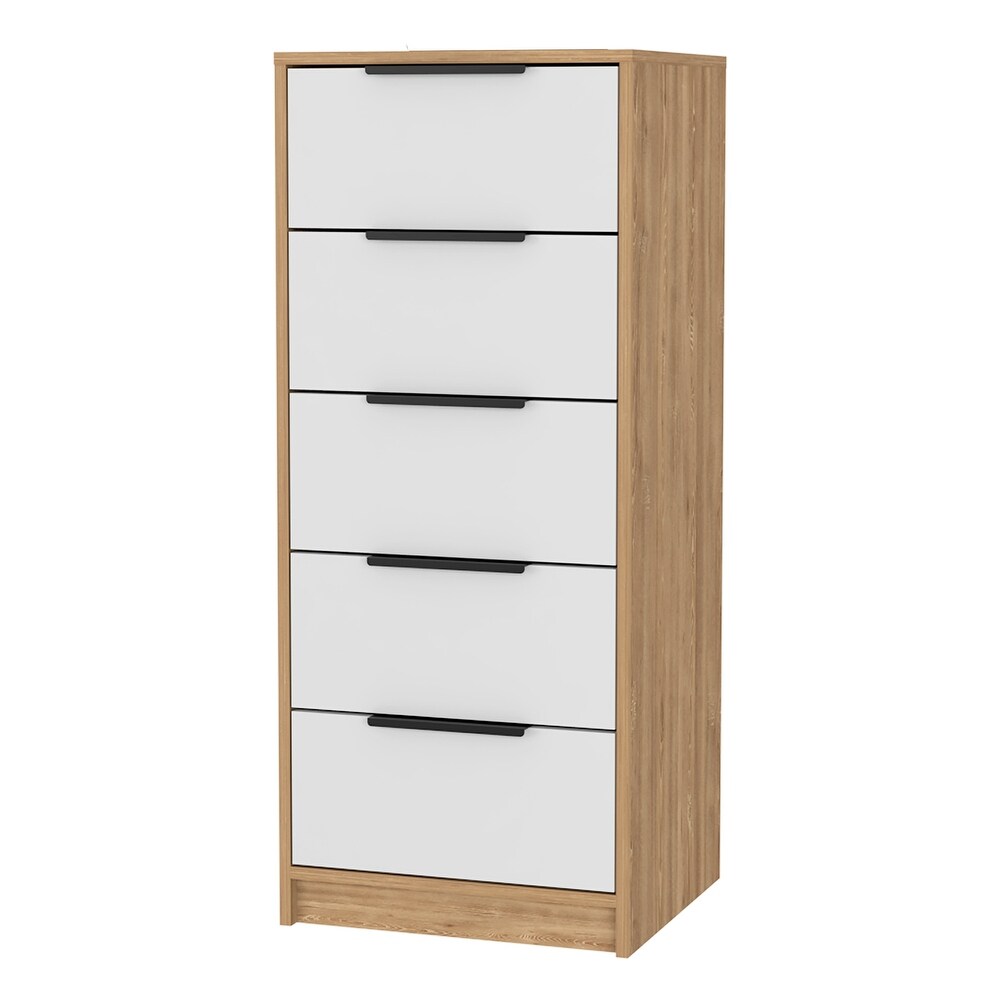 Contemporary Style 5 Drawers Dresser Chests for Bedroom  Storage Dressers Organizer for Bedroom  Living Room  Hallway