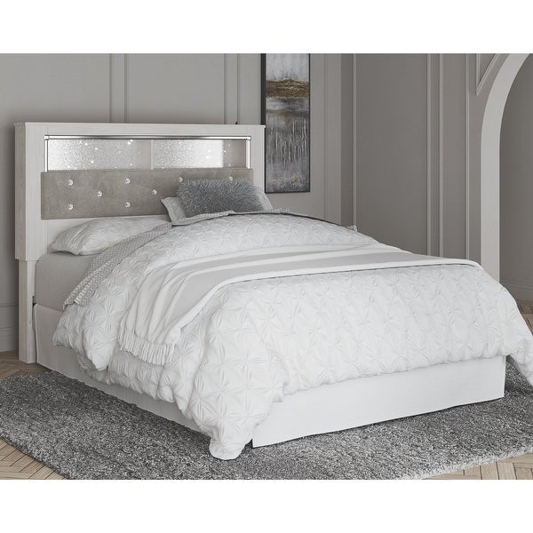 Signature Design by Ashley Altyra White Upholstered Panel Headboard - - 32607467