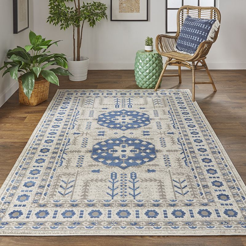 Weave and Wander Hurst Vintage Style Kilim Rug