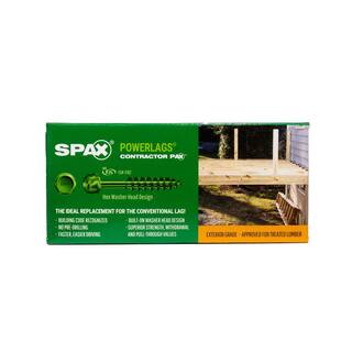 SPAX 14 in. x 3 in. Powerlag Hex Drive Washer Head High Corrosion Resistant Coating Lag Screw (50 per Box) 4571820700755