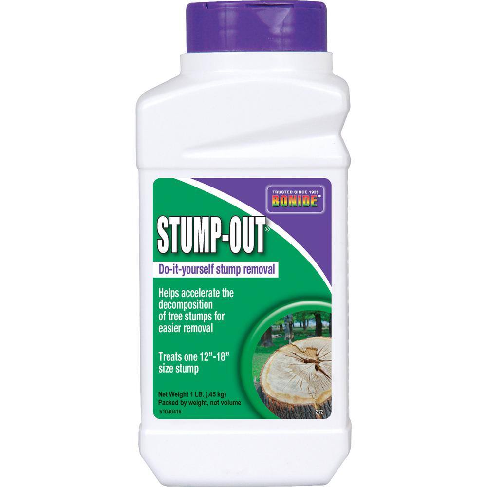 Bonide Stump-Out Granules Do-it-Yourself At Home Stump Removal Pellets 1 lb. Fast-Acting Formula for Outdoor Use 272