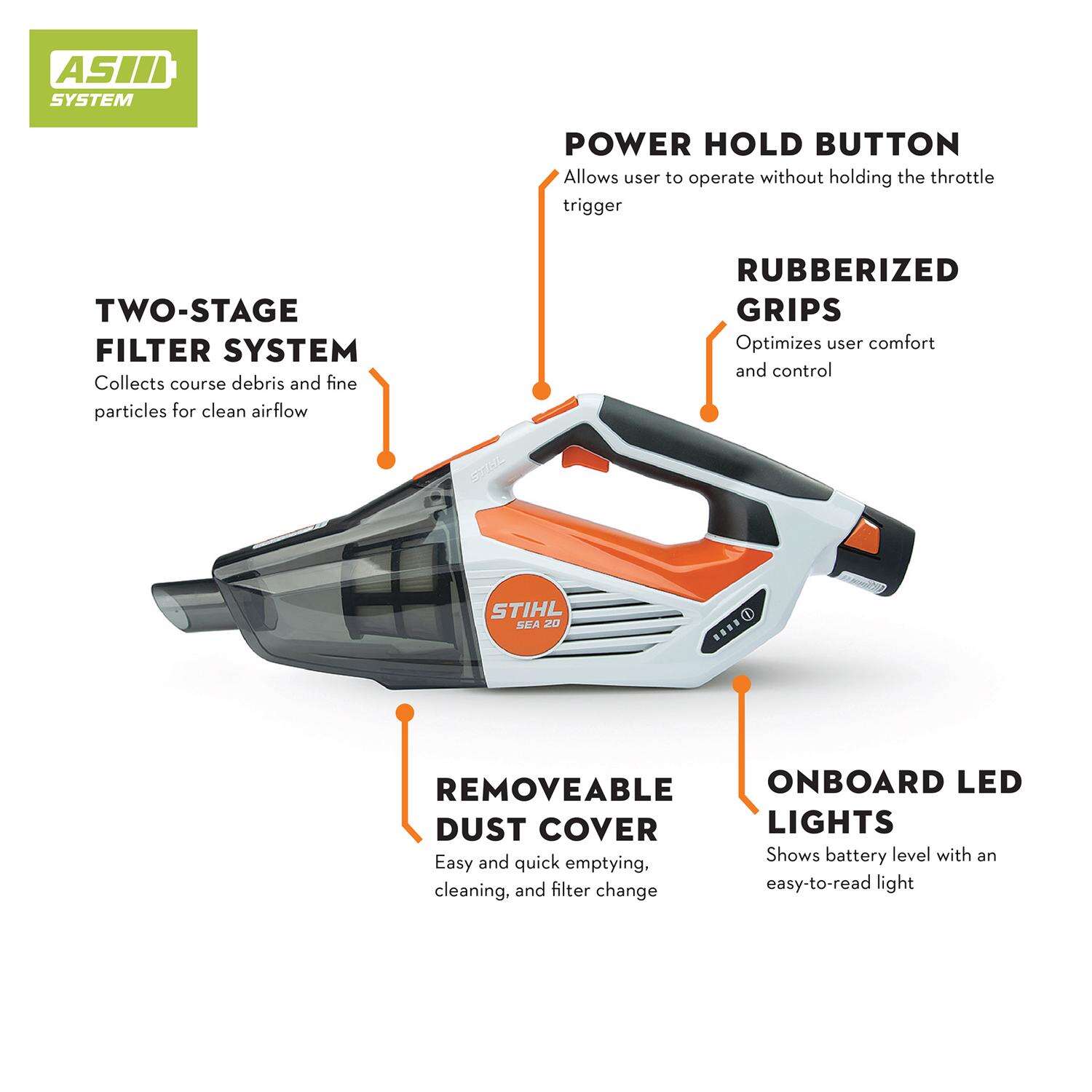 STIHL SEA 20 Bagged Corded Multi-Level Filter Hand Vacuum