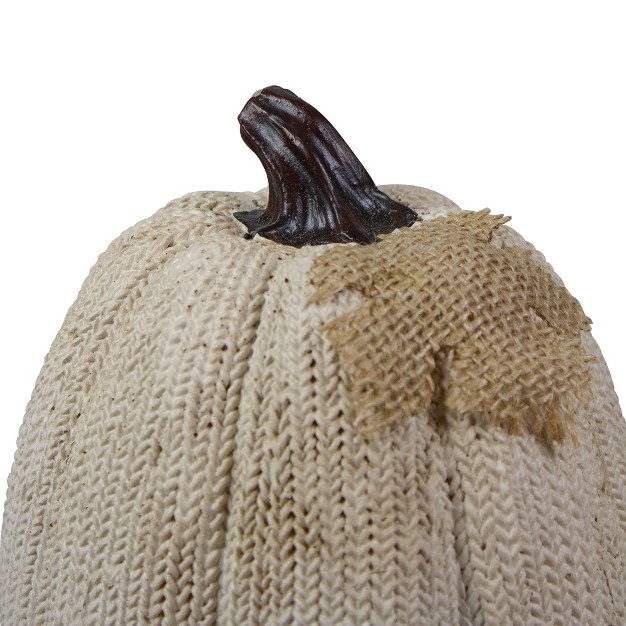 White Pumpkin Autumn Harvest Thanksgiving Tabletop Decoration