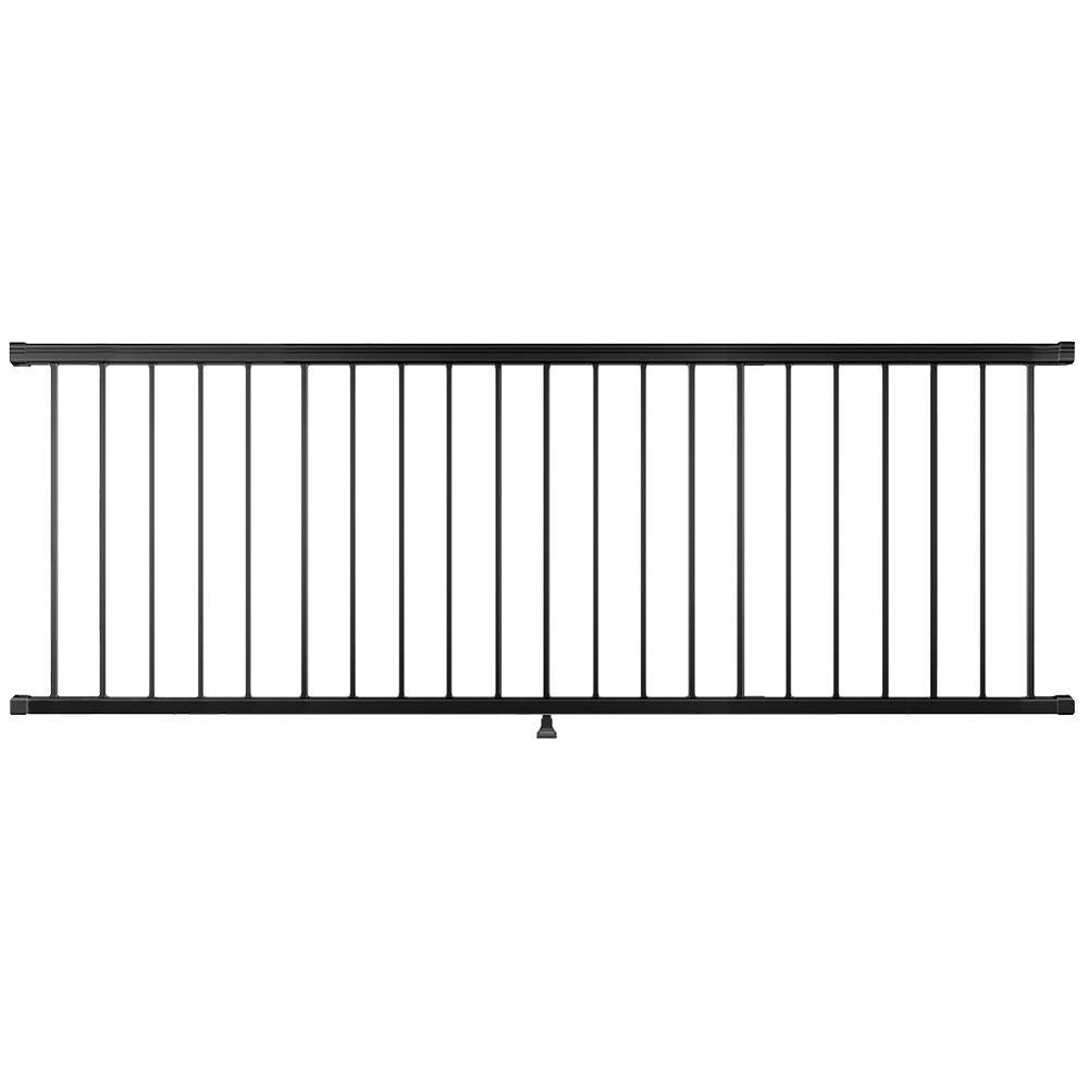 Pegatha Plus 8 ft. x 36 in. Black Fine Textured Aluminum Level Rail Kit H-60043201