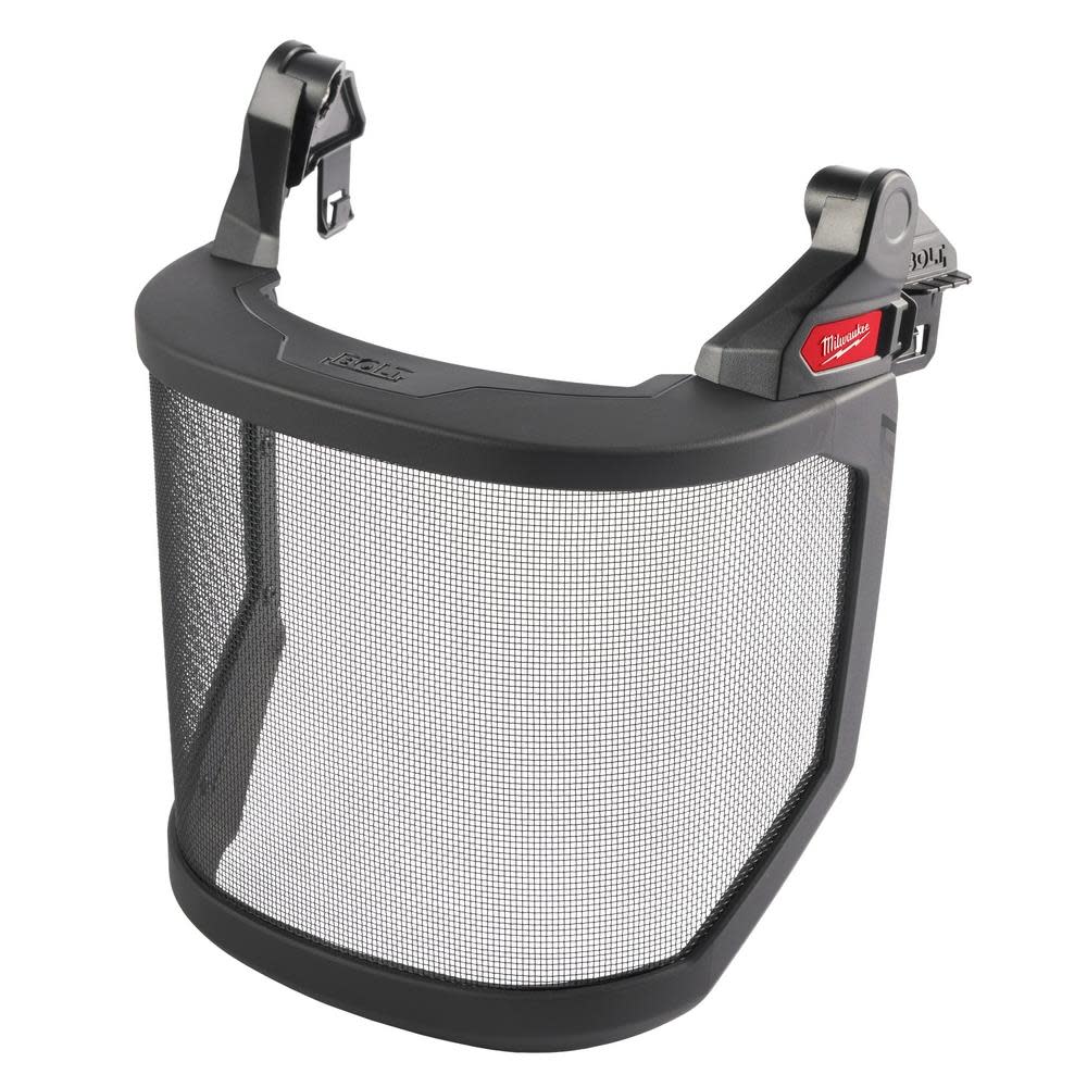 Milwaukee BOLT Full Face Shield Metal Mesh Compatible with Milwaukee Safety Helmet No Brim