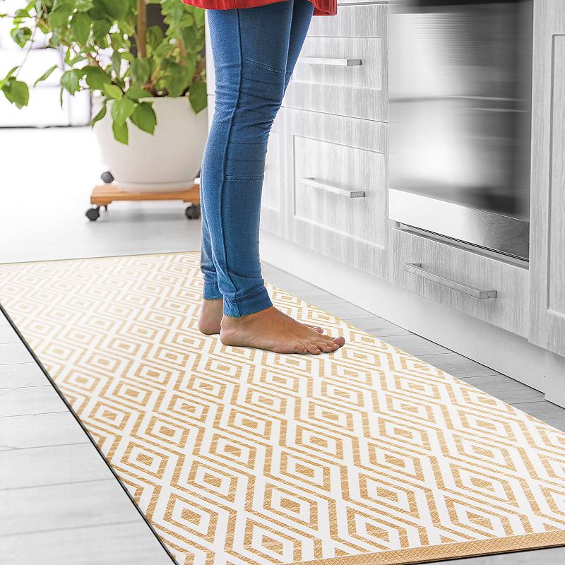 World Rug Gallery Geometric Anti-Fatigue Mat