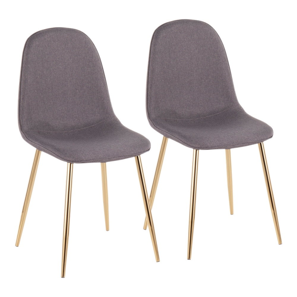 Silver Orchid Stone Gold Dining Chair   Set of 2