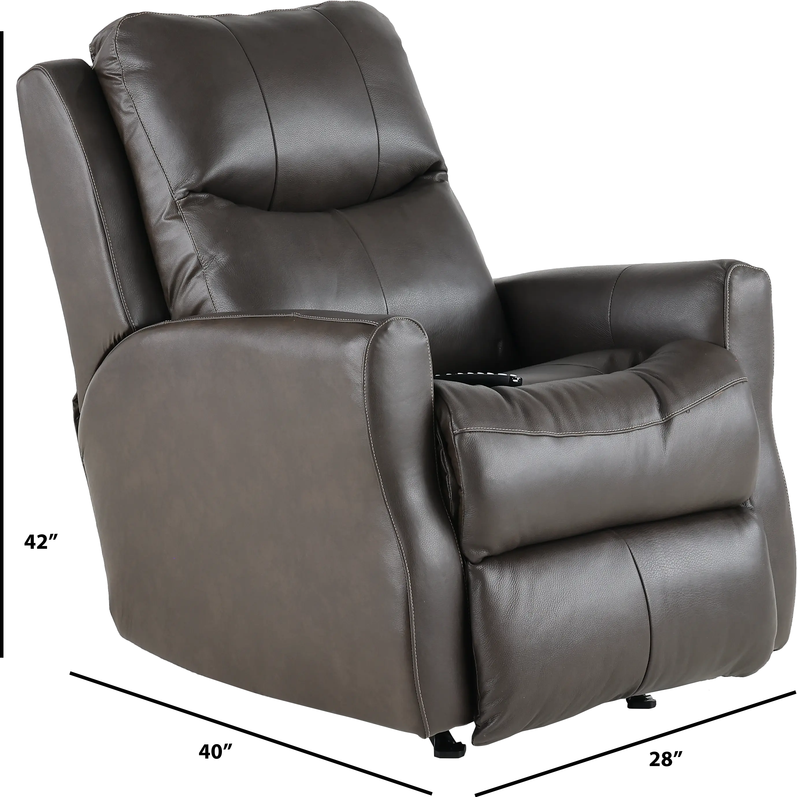 Jack Fossil SoCozi Leather-Match Rocking Power Recliner