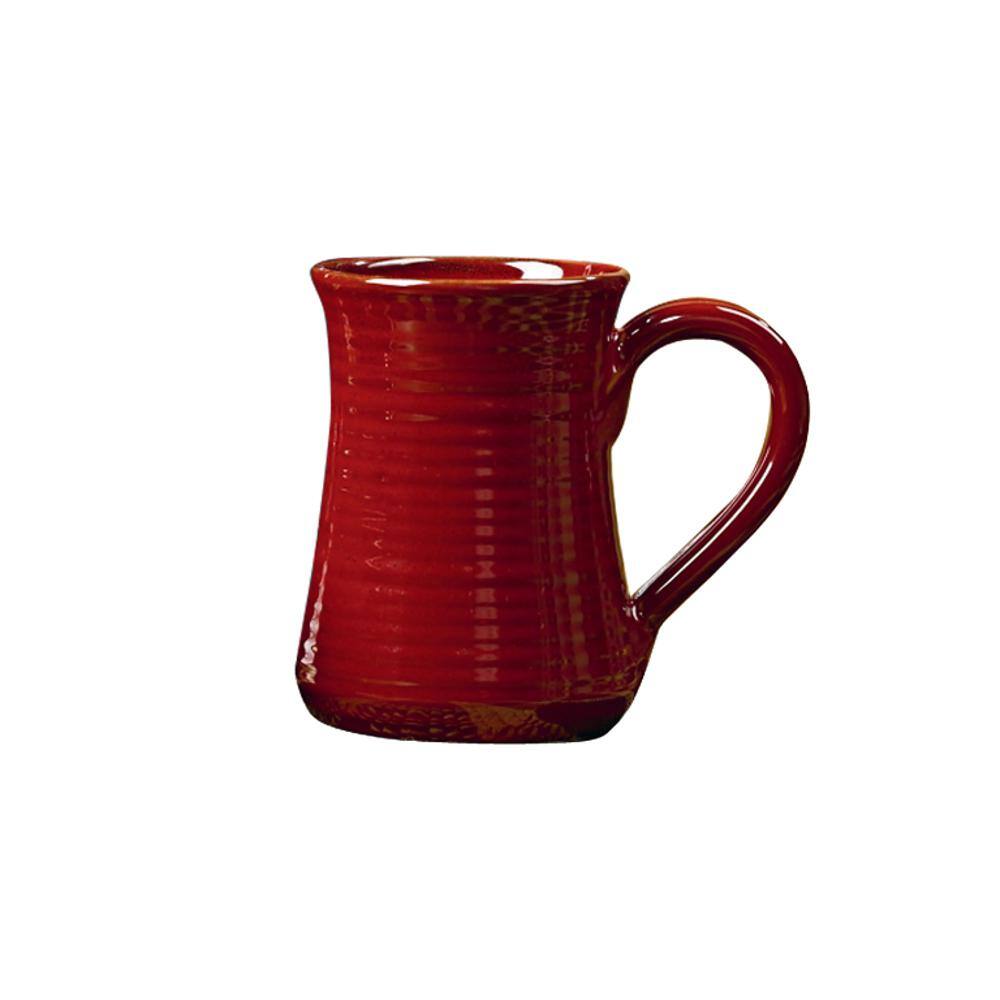 Park Designs Aspen 18 oz. Red Ceramic Coffee Mug (Set of 4) 479-660M