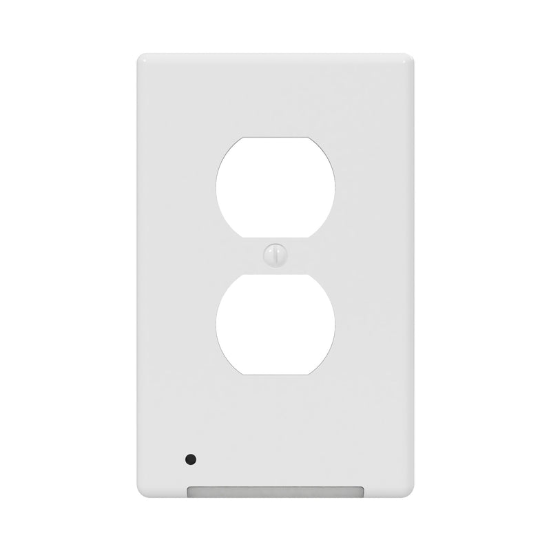 WALLPLATE NL PLST WHT 1D