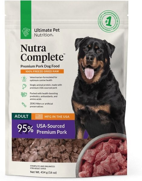 Ultimate Pet Nutrition Nutra Complete Pork Freeze Dog Dry Food