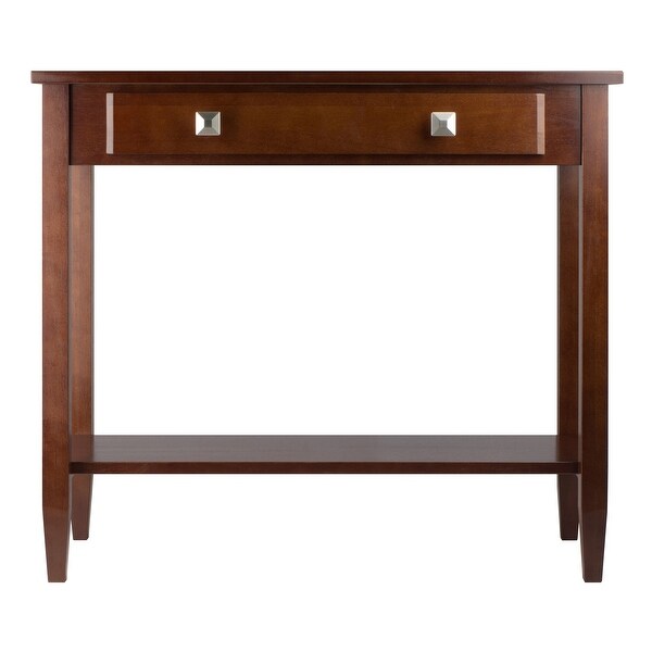 Richmond Console Table， Walnut - 33.98 x 15.69 x 29.92 inches