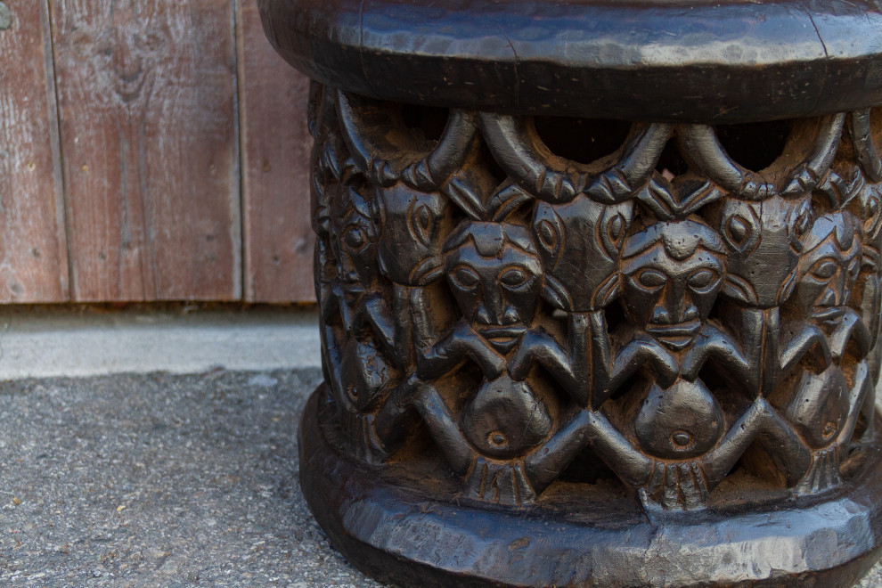 Antique Tribal Bagongle Ceremonial Stool   Southwestern   Accent And Garden Stools   by De cor  Houzz