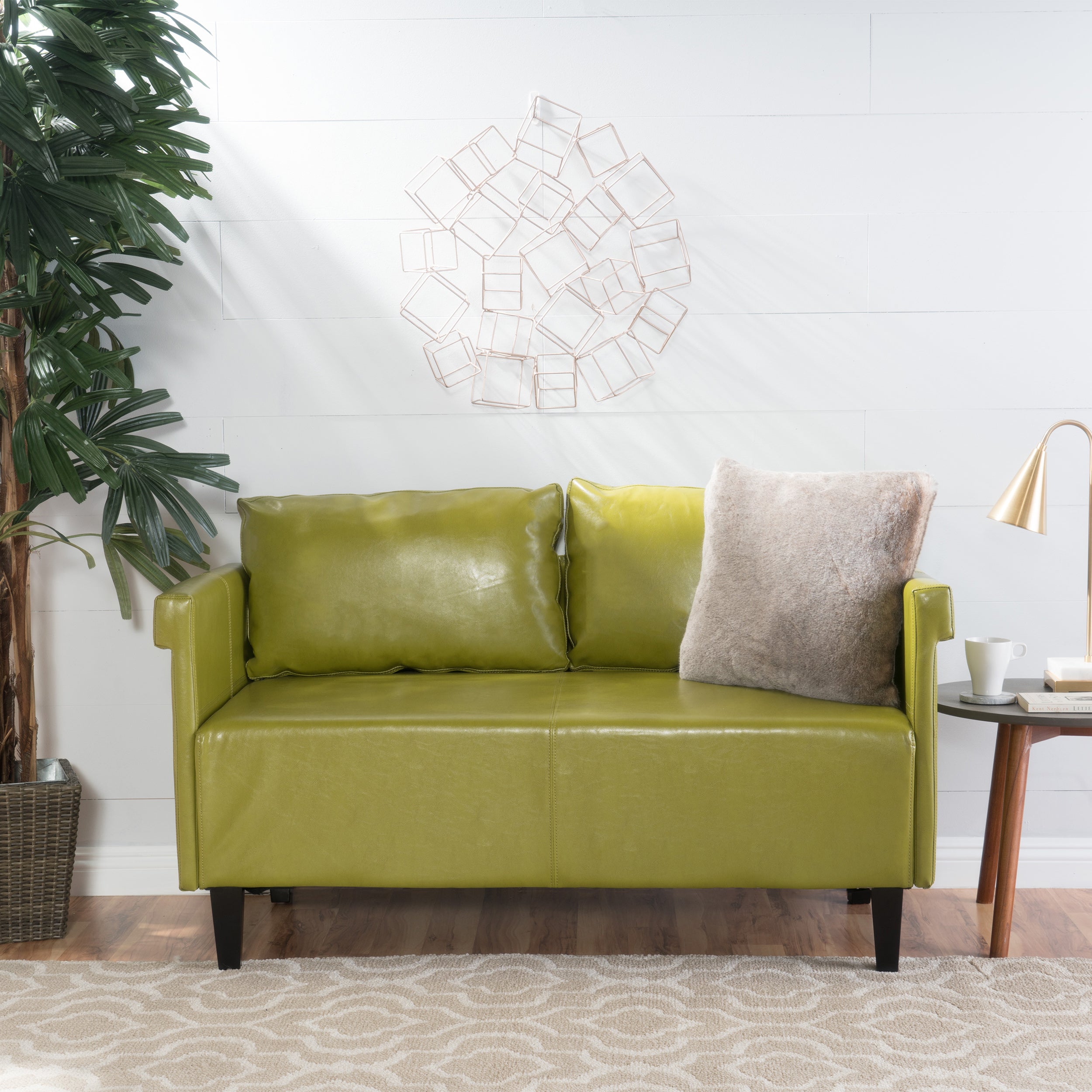 Harbison Leather Loveseat Settee