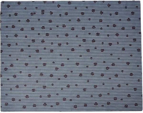 Drymate Linen-Scented Cat Litter Mat， Gray Stripe