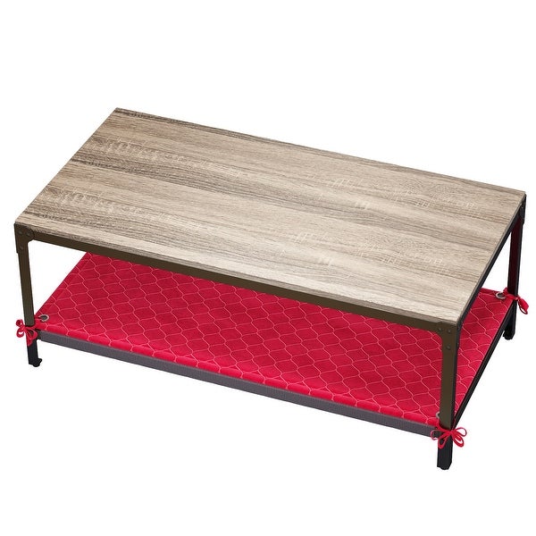 Corvus Belmont 46-inch Rectangle Modern Wood Coffee Table with Storage