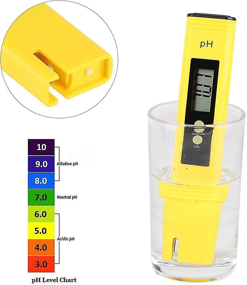 Ph Digital Meter Pen With Digital Lcd Display 0.00-14.00 Measuring Ran 0.01 Ph For Rium， Swimming Pool