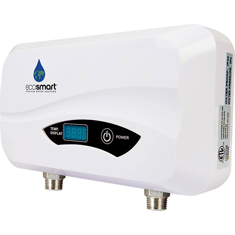 EcoSmart POU 3.5 Point-of-Use Flow Controlled Tankless Electric Water Heater 3.5 kW 120 V POU 3.5