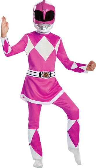 Morris Costumes DG67409 Girl's Pink Ranger Deluxe ...