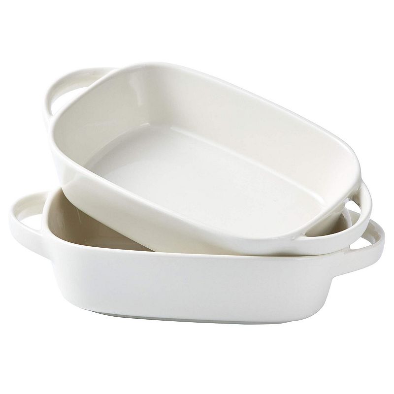 Deep Dish Porcelain Pie Pan for Baking， Ideal for Thanksgiving and Christmas Dinner