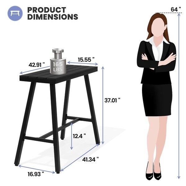 Outdoor Patio Bar Table Bistro Dining Table