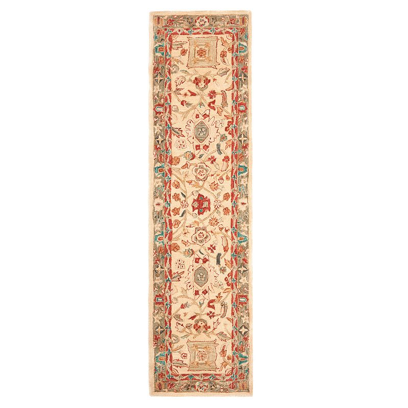 Safavieh Anatolia Bettina Framed Floral Wool Rug