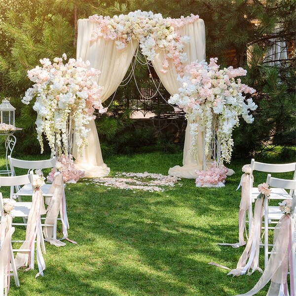 Solid Garden Wood Arch Backdrop Stand Flower Archway for Wedding Ceremony Decor